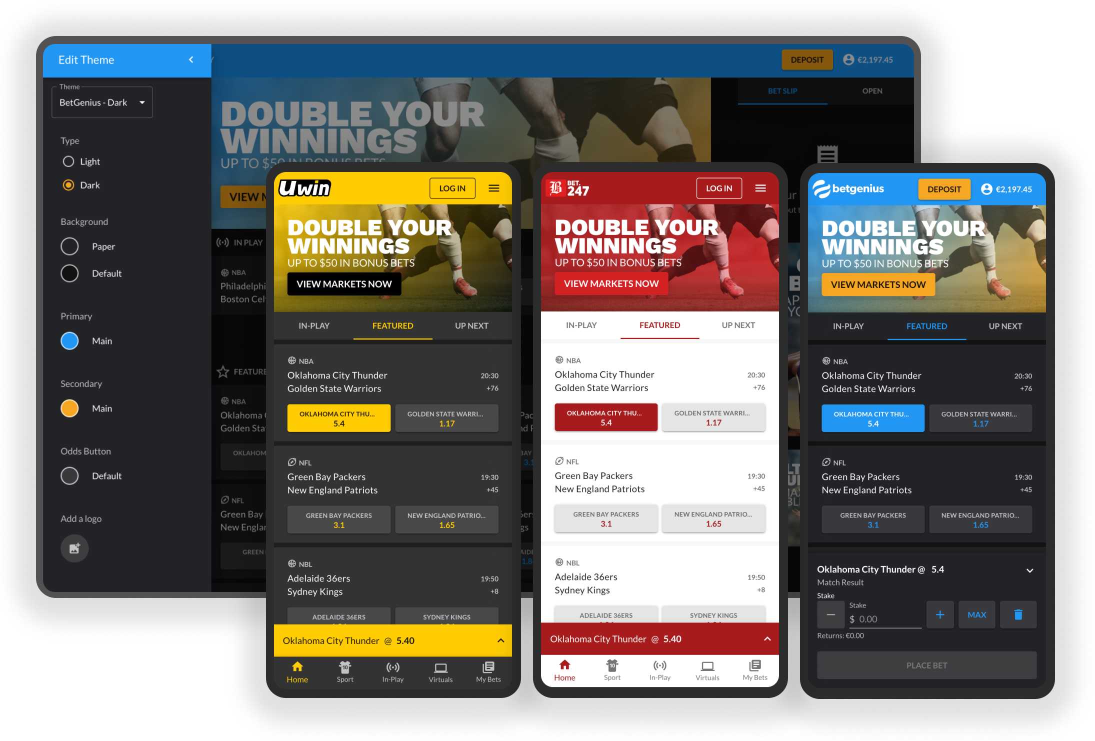 Theme-able sportsbook